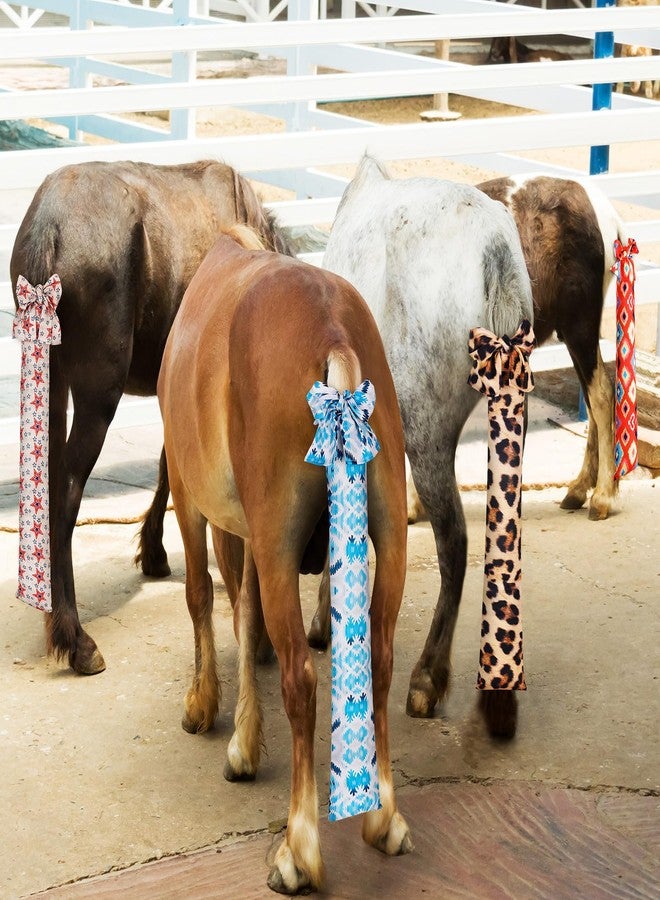 Bulyoou 4 Pcs Horse Tail Bag Stretchy 22" Breathable with 2 Strands to Keep Clean and Protected Grooming Supplies - Image 4